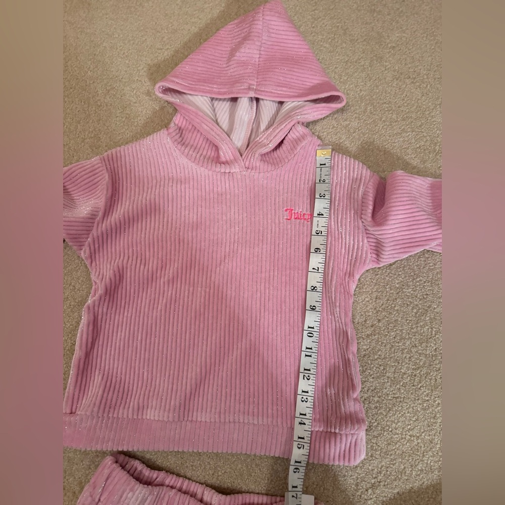 NWT Juicy Couture Pink And Silver Embroidered Corduroy - Picture 9 of 11